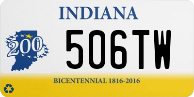 IN license plate 506TW