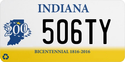 IN license plate 506TY