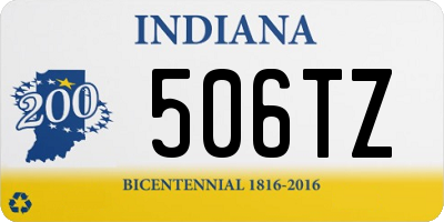 IN license plate 506TZ