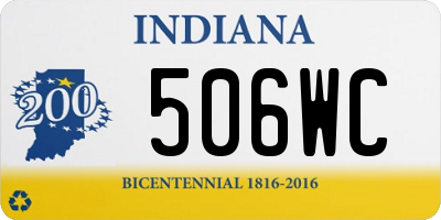 IN license plate 506WC