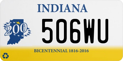 IN license plate 506WU