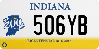 IN license plate 506YB