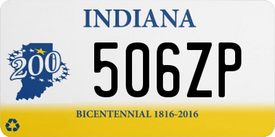 IN license plate 506ZP