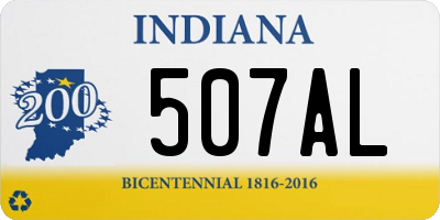 IN license plate 507AL