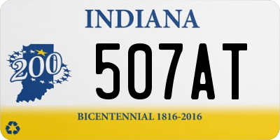 IN license plate 507AT