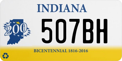 IN license plate 507BH