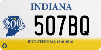 IN license plate 507BQ