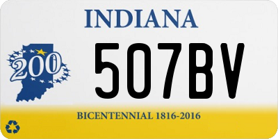 IN license plate 507BV