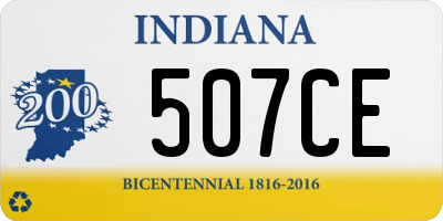 IN license plate 507CE