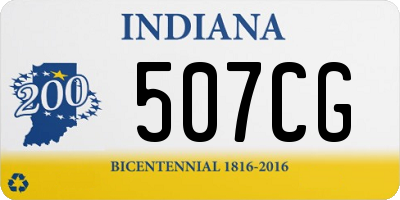 IN license plate 507CG