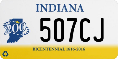 IN license plate 507CJ