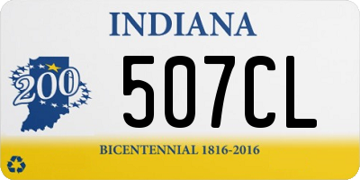 IN license plate 507CL