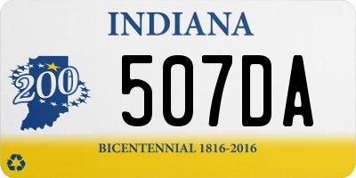 IN license plate 507DA