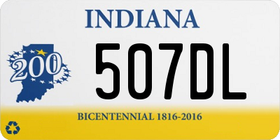 IN license plate 507DL