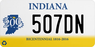 IN license plate 507DN