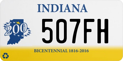 IN license plate 507FH