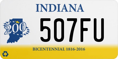 IN license plate 507FU