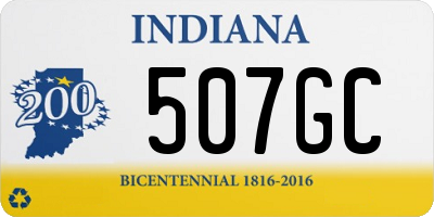 IN license plate 507GC