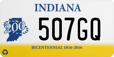 IN license plate 507GQ