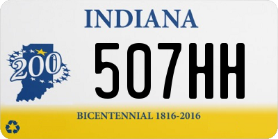 IN license plate 507HH