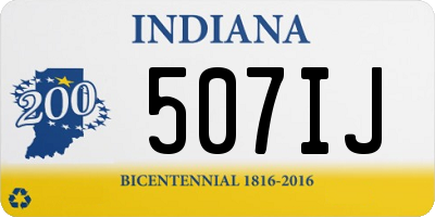 IN license plate 507IJ