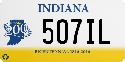 IN license plate 507IL