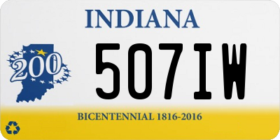 IN license plate 507IW