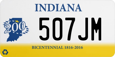 IN license plate 507JM