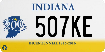 IN license plate 507KE