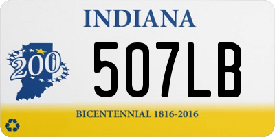 IN license plate 507LB