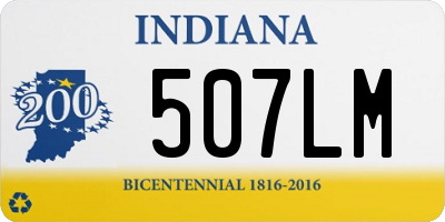 IN license plate 507LM