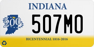 IN license plate 507MO