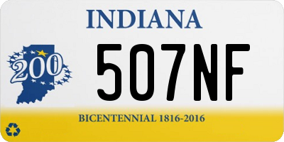 IN license plate 507NF