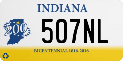 IN license plate 507NL