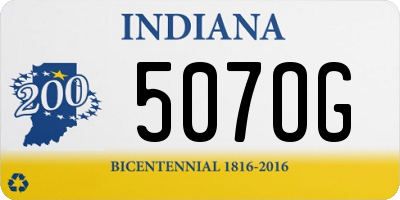 IN license plate 507OG