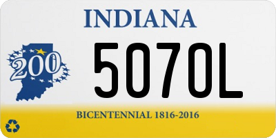 IN license plate 507OL