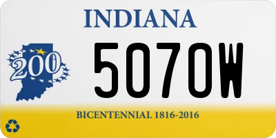 IN license plate 507OW