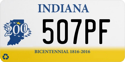 IN license plate 507PF