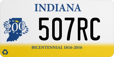 IN license plate 507RC