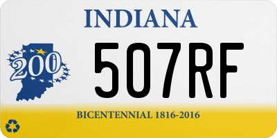 IN license plate 507RF