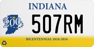 IN license plate 507RM