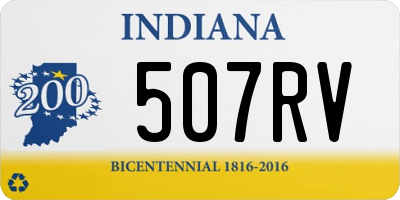 IN license plate 507RV