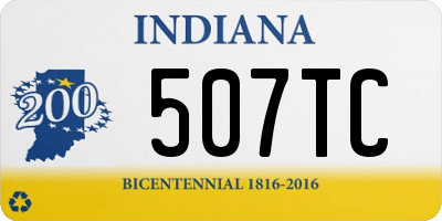 IN license plate 507TC