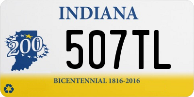 IN license plate 507TL