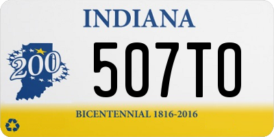 IN license plate 507TO
