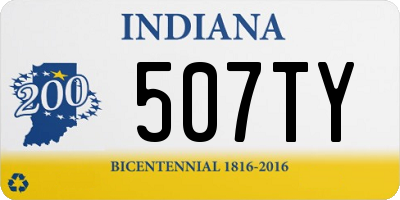 IN license plate 507TY