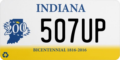 IN license plate 507UP