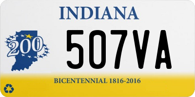 IN license plate 507VA