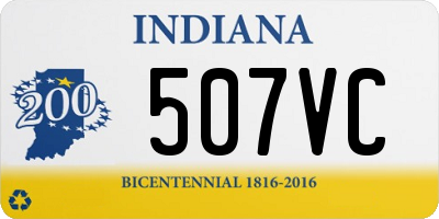 IN license plate 507VC