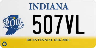 IN license plate 507VL